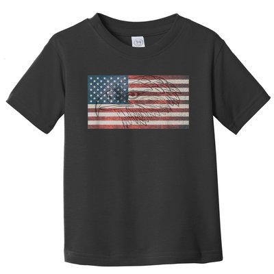 American Flag Eagle USA Toddler T-Shirt