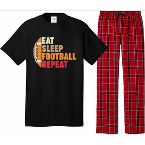 American Football Eat Sleep Football Repeat Pajama Set