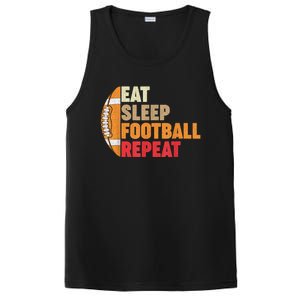 American Football Eat Sleep Football Repeat PosiCharge Competitor Tank