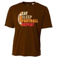 American Football Eat Sleep Football Repeat Cooling Performance Crew T-Shirt