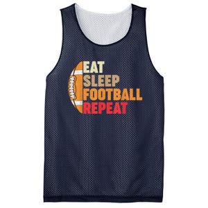 American Football Eat Sleep Football Repeat Mesh Reversible Basketball Jersey Tank