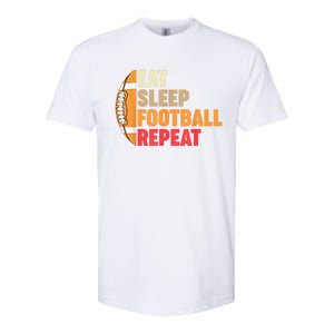 American Football Eat Sleep Football Repeat Softstyle CVC T-Shirt