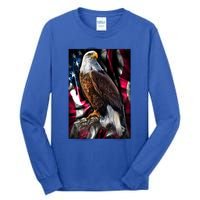 American Flag Eagle Gift 2nd Usa America Pride Patriotic Tall Long Sleeve T-Shirt