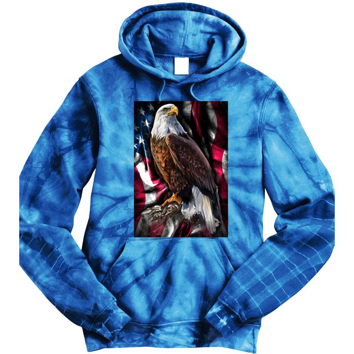 American Flag Eagle Gift 2nd Usa America Pride Patriotic Tie Dye Hoodie