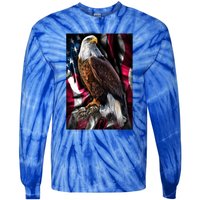 American Flag Eagle Gift 2nd Usa America Pride Patriotic Tie-Dye Long Sleeve Shirt