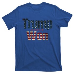 American Flag Election Inauguration Donald Trump Won 2024 Gift T-Shirt