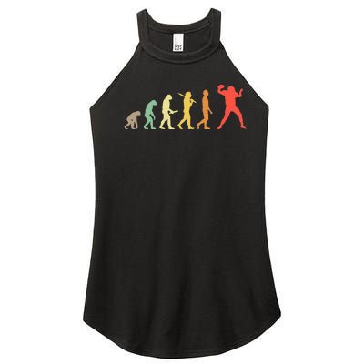 American Football Evolution Gift For Football Players Women’s Perfect Tri Rocker Tank