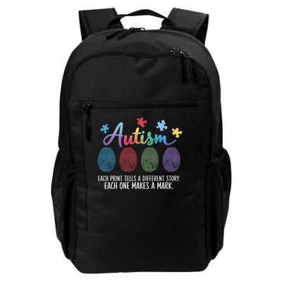 Autism Fingerprint Each Print Tells A Different Story Daily Commute Backpack