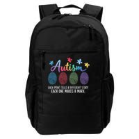 Autism Fingerprint Each Print Tells A Different Story Daily Commute Backpack