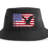 American Flag Eagle Usa 4th Of July Sustainable Bucket Hat