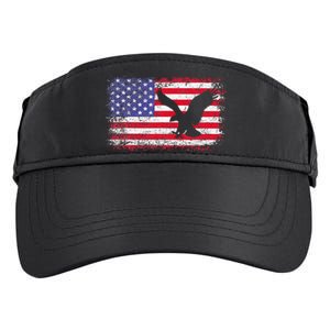 American Flag Eagle Usa 4th Of July Adult Drive Performance Visor