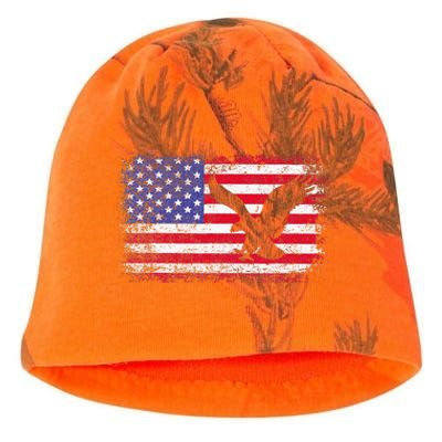 American Flag Eagle Usa 4th Of July Kati - Camo Knit Beanie