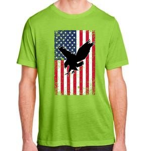 American Flag Eagle Patriotic Usa Great Gift Adult ChromaSoft Performance T-Shirt