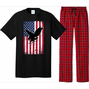 American Flag Eagle Patriotic Usa Great Gift Pajama Set