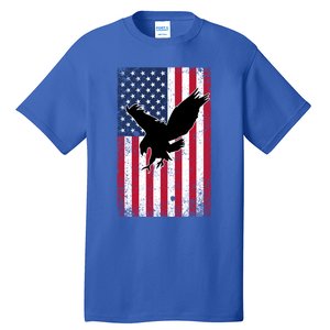 American Flag Eagle Patriotic Usa Great Gift Tall T-Shirt