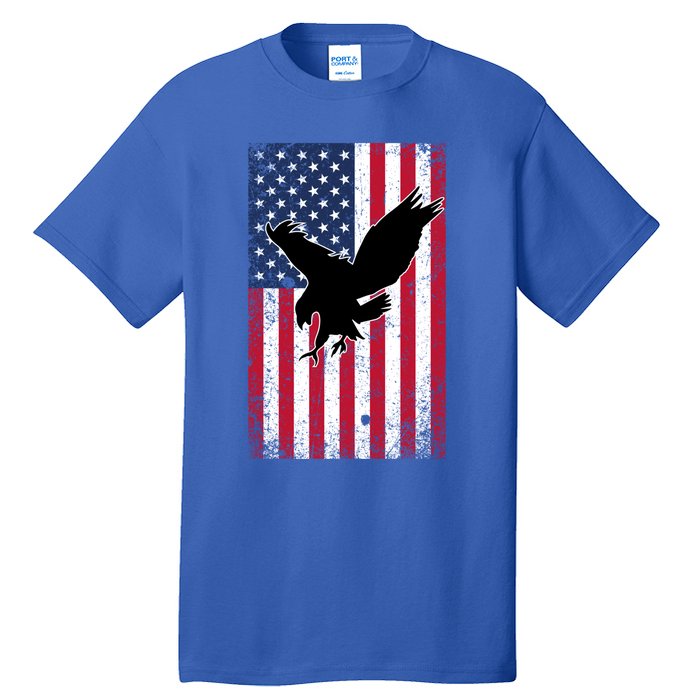 American Flag Eagle Patriotic Usa Great Gift Tall T-Shirt