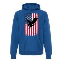 American Flag Eagle Patriotic Usa Great Gift Premium Hoodie