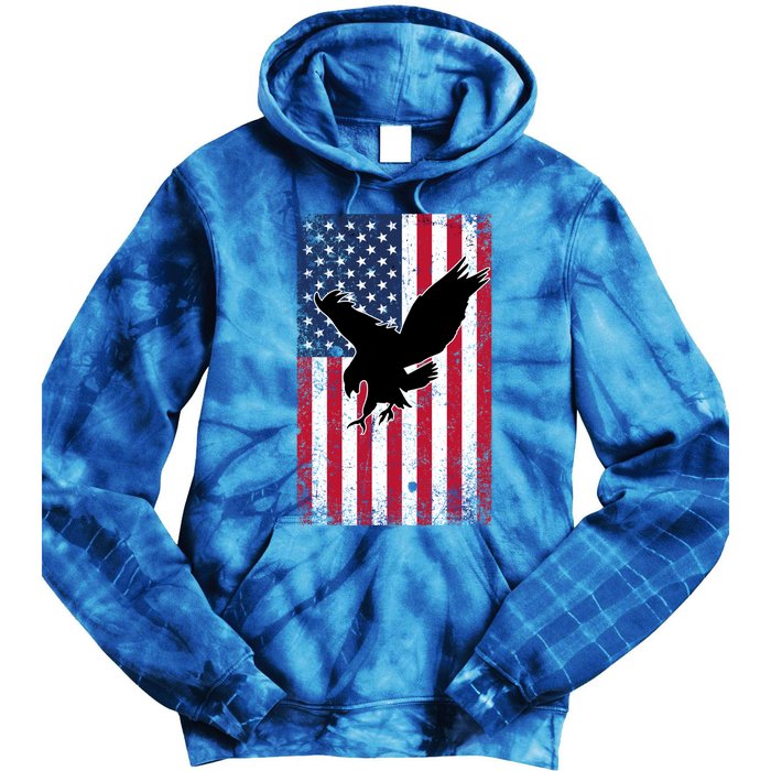 American Flag Eagle Patriotic Usa Great Gift Tie Dye Hoodie