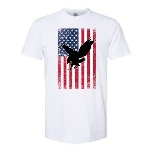 American Flag Eagle Patriotic Usa Great Gift Softstyle CVC T-Shirt