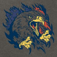 American Flag Eagle Patriot Gift Cotton Canvas Backpack