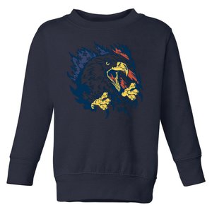 American Flag Eagle Patriot Gift Toddler Sweatshirt