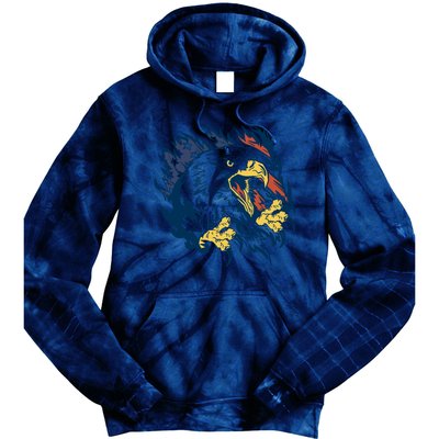 American Flag Eagle Patriot Gift Tie Dye Hoodie