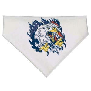 American Flag Eagle Patriot Gift USA-Made Doggie Bandana