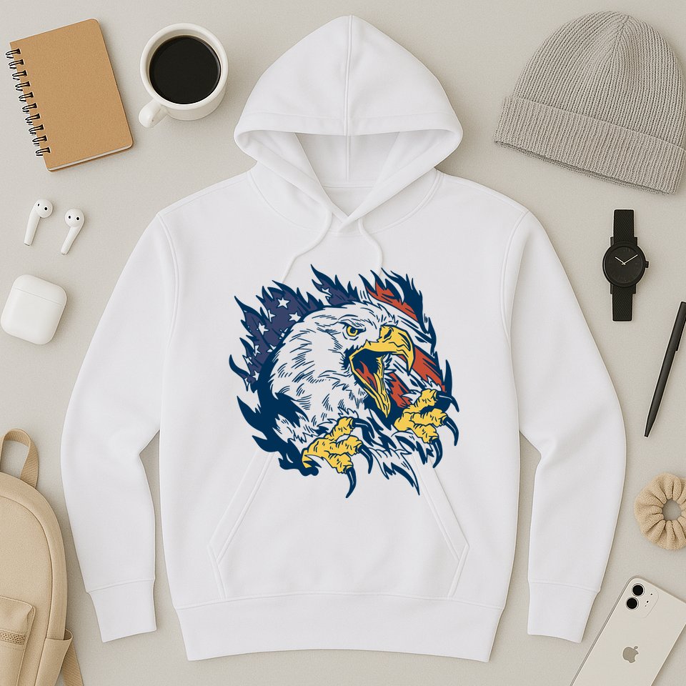American Flag Eagle Patriot Gift Hoodie