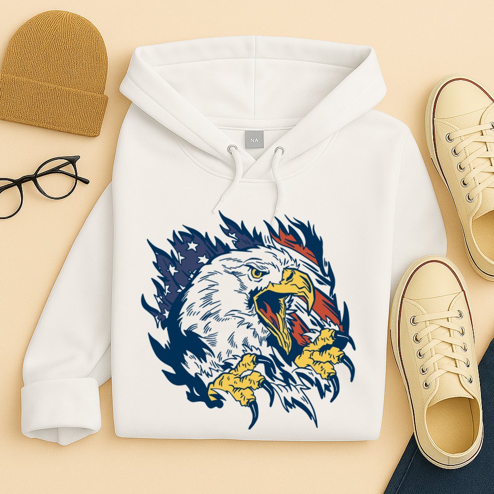 American Flag Eagle Patriot Gift Hoodie