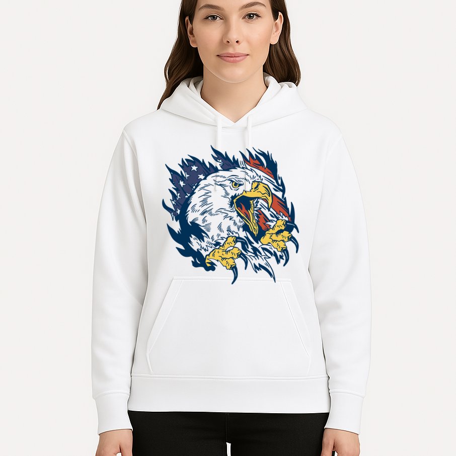 American Flag Eagle Patriot Gift Hoodie