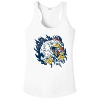 American Flag Eagle Patriot Gift Ladies PosiCharge Competitor Racerback Tank