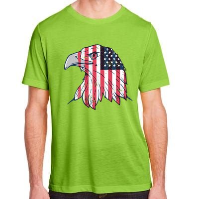 American Flag Eagle Usa Patriotic Gift Adult ChromaSoft Performance T-Shirt