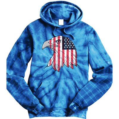 American Flag Eagle Usa Patriotic Gift Tie Dye Hoodie