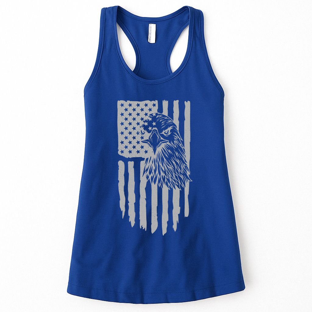 4th Of July USA Vintage Retro Style American Singlet TeeStars Tank Tops