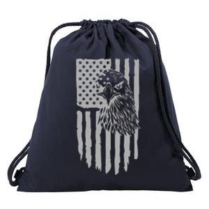 American Flag Eagle Patriot Drawstring Bag