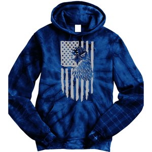 American Flag Eagle Patriot Tie Dye Hoodie