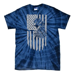 American Flag Eagle Patriot Tie-Dye T-Shirt