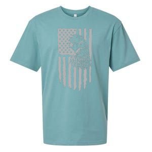 American Flag Eagle Patriot Sueded Cloud Jersey T-Shirt