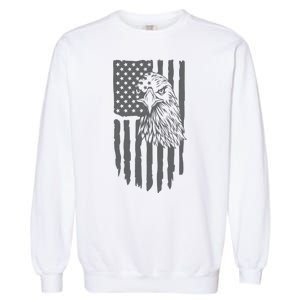 American Flag Eagle Patriot Garment-Dyed Sweatshirt