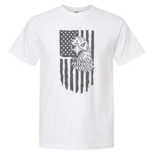 American Flag Eagle Patriot Garment-Dyed Heavyweight T-Shirt