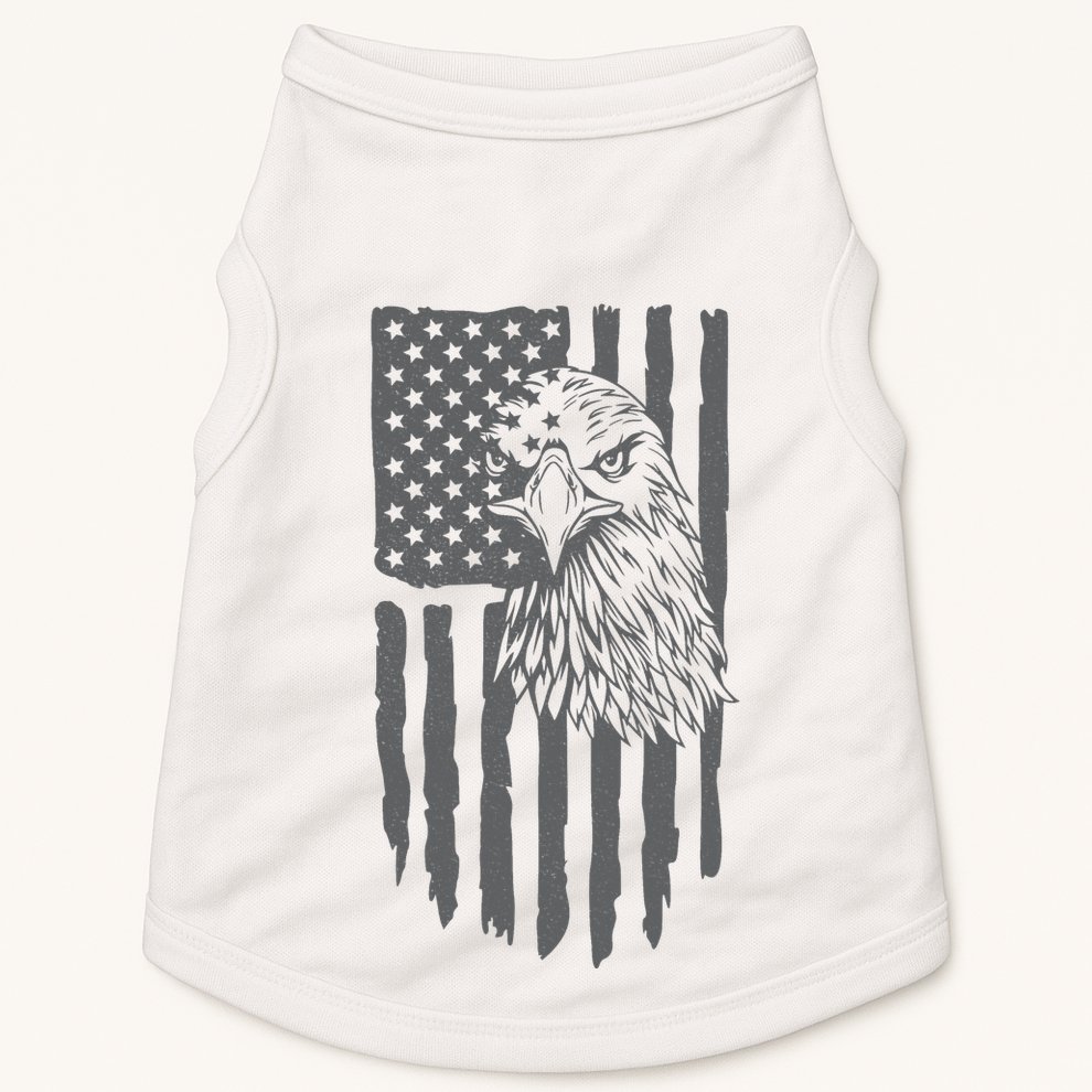 American Flag Eagle Patriot Doggie Tank