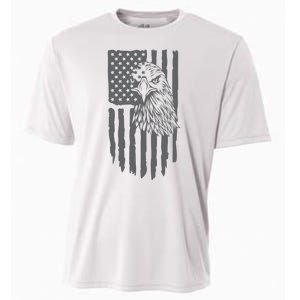 American Flag Eagle Patriot Cooling Performance Crew T-Shirt