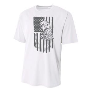 American Flag Eagle Patriot Performance Sprint T-Shirt