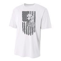 American Flag Eagle Patriot Performance Sprint T-Shirt