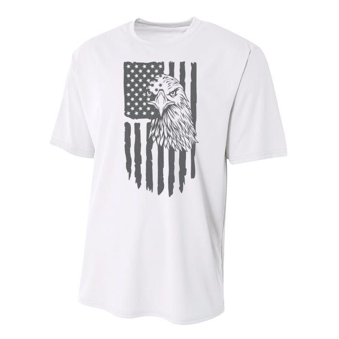 American Flag Eagle Patriot Performance Sprint T-Shirt