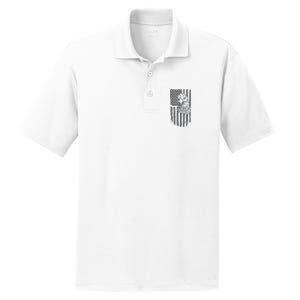 American Flag Eagle Patriot PosiCharge RacerMesh Polo