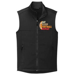 American Football Eat Sleep Football Repeat Collective Smooth Fleece Vest