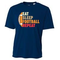 American Football Eat Sleep Football Repeat Cooling Performance Crew T-Shirt