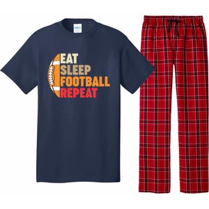 American Football Eat Sleep Football Repeat Pajama Set