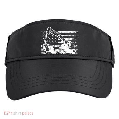 American Flag Excavator Adult Drive Performance Visor